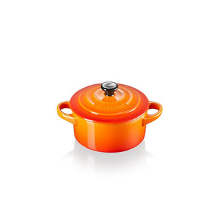 Le Creuset Mini Cocotte Rotonda in Gres Vetrificato 10 cm Arancio