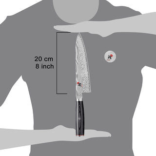 Miyabi Gyutoh 5000FC-D knife 49 layers stainless steel, blade 20 cm