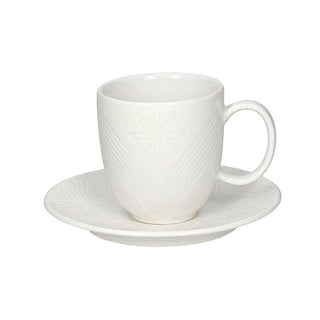 Tognana set of 6 coffee cups with Moon Arianna saucer