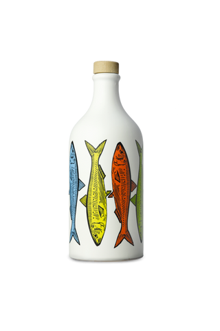 Frantoio Muraglia Fruity EVO Oil Ceramic Jar Sardines 500 ml