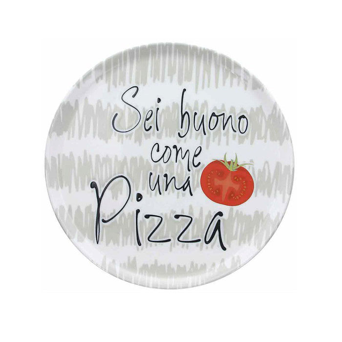 Tognana Andrea Fontebasso Piatto Pizza in porcellana Sei Buono come una pizza 33 cm