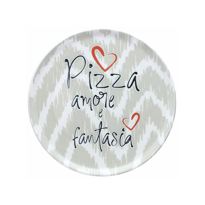 Tognana Andrea Fontebasso Piatto Pizza in porcellana Pizza amore e fantasia 33 cm