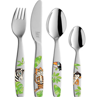 Jungle Zwilling 4-piece children's cutlery set 18/10 stainless steel
