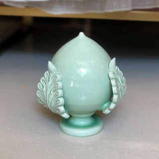 Ceramiche Souvenirs Pumo Verde Pastello 12 cm