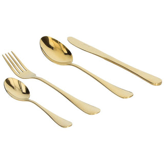 Tognana Andrea Fontebasso Cutlery Set 24 Pieces Golden