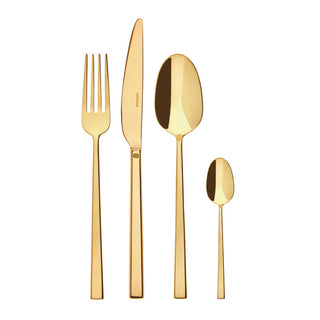 Sambonet 24-piece cutlery set Rock Scratch-resistant PVD Gold