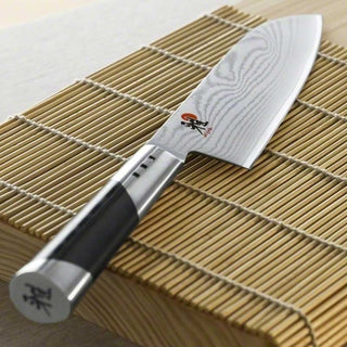 Cuchillo Miyabi Santoku 7000D 64 capas acero inoxidable hoja 18 cm negro