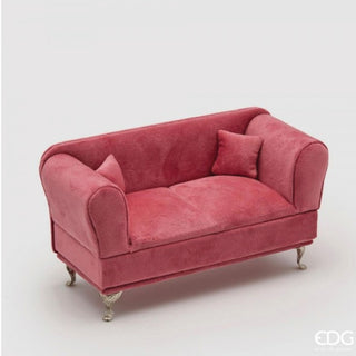 EDG Enzo de Gasperi Container Sofa in Antique Pink velvet 24 cm