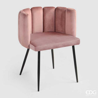 EDG Enzo de Gasperi Cappet Purple velvet chair