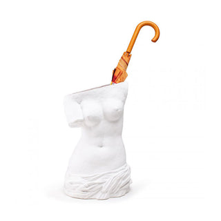 Seletti Milo Umbrella Stand in White Fiberglass 50 cm