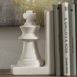 L'Oca Nera Set 2 Ceramic Chess Bookends