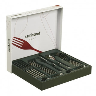 Sambonet Leaf Cutlery Set 24 pieces in stainless steel