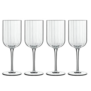 Luigi Bormioli set of 4 White Wine glasses Bach collection 280 ml