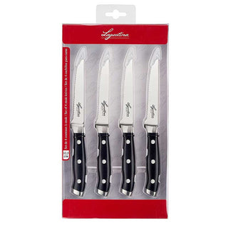 Lagostina Set 4 coltelli bistecca acciaio inox Lama 12.5 cm