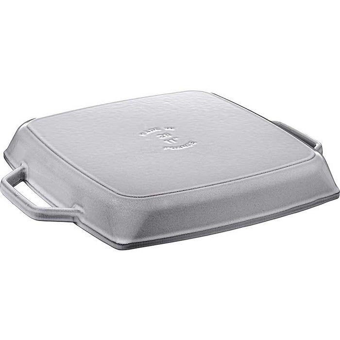 Staub Grill Pans Cast Iron Grill Pan with Handles 33x33cm Grey