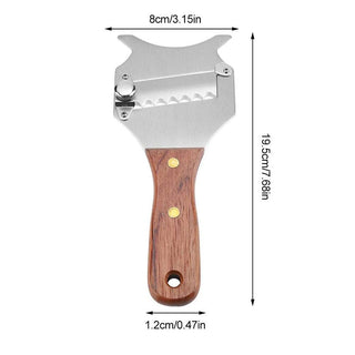 Truffle grater with adjustable blade and wooden handle 19.5 cm