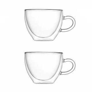 Brandani Set of 2 Double Wall Cappuccino Cups 320 ml