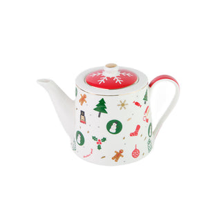 Villa Altachiara Christmas Fantasy Porcelain Teapot 21x13