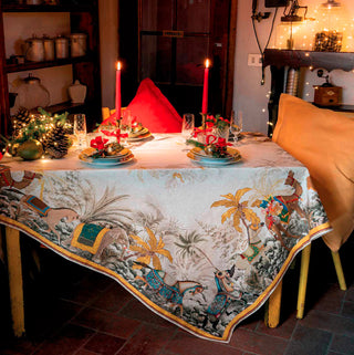 Tessitura Toscana Exotic Christmas Tablecloth 170x360 cm