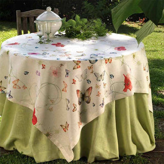Tessitura Toscana Papillon tablecloth in linen 170x270 cm