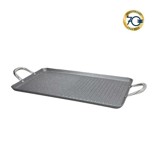 Tognana Grill doppia con 2 manici 48x30 cm Mythos — Le Gioie