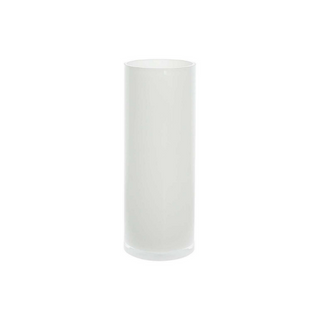 Tognana White Cylindrical Glass Vase 26 cm