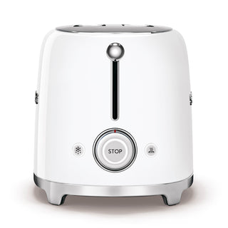 Smeg Toaster 2 Slices White 50s Style TSF01WHEU