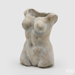 EDG Enzo de Gasperi Vaso busto donna in cemento h27 cm