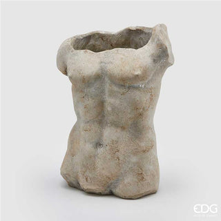 EDG Enzo de Gasperi Concrete man bust vase h29 cm