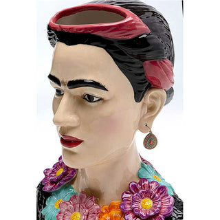 Enzo de Gasperi Vaso Frida Kahlo in Ceramica H34 cm