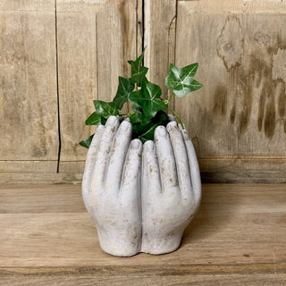 EDG Enzo de Gasperi Cement vase hands H22 cm