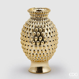 EDG Enzo De Gasperi Chakra Vase Gold Studs H36 cm