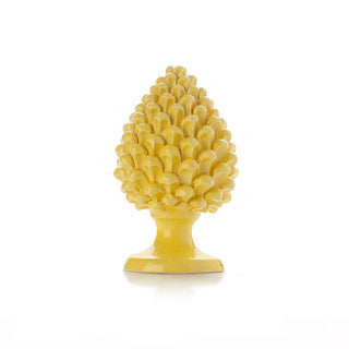 Verus Ceramiche Caltagirone Cono de pino amarillo H30cm