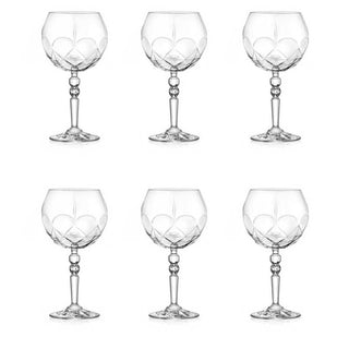 Vetreria Le stelle Set of 6 wine glasses Boom crystalline glass 40 cl